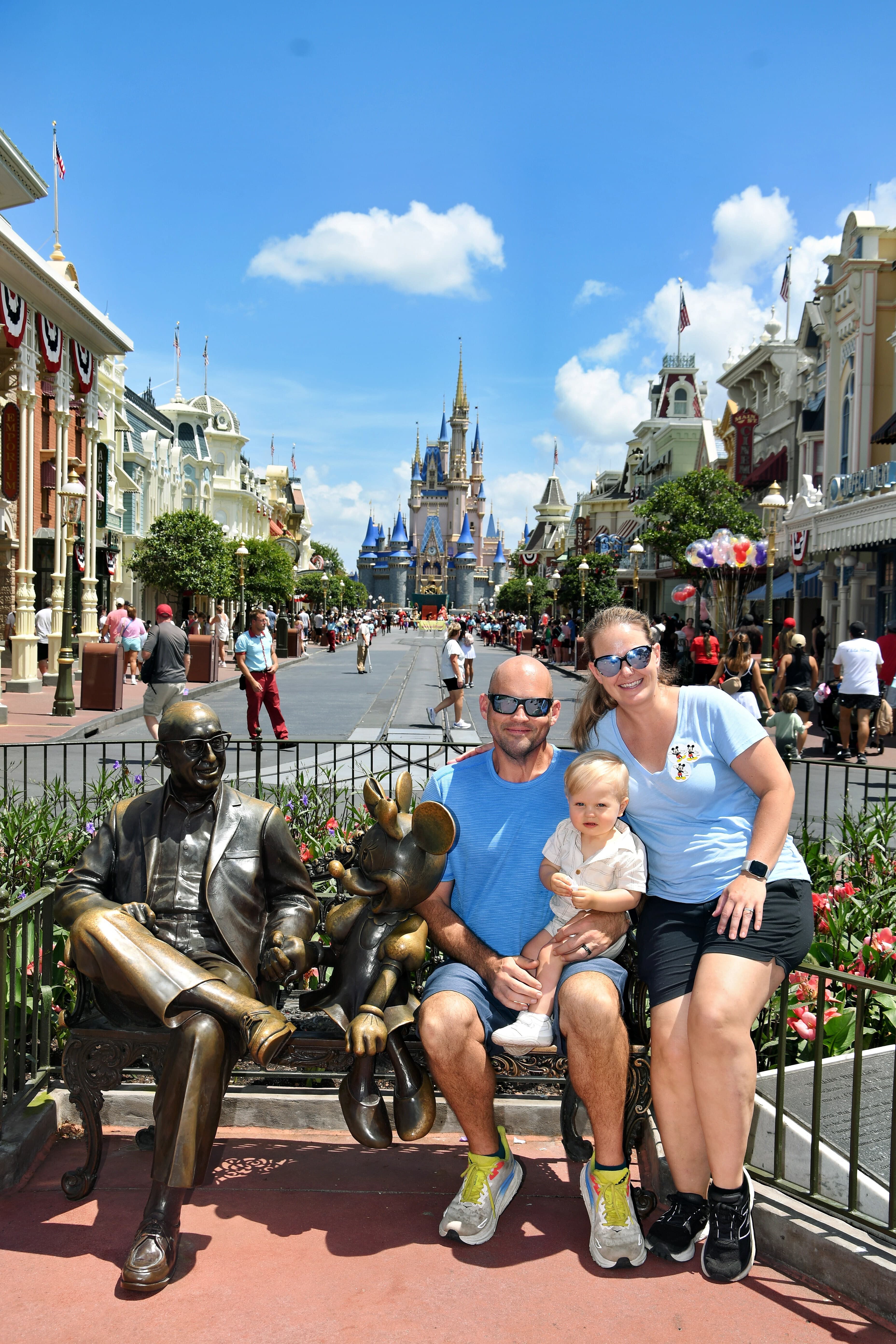 John with his wife Molly and their son on a family trip